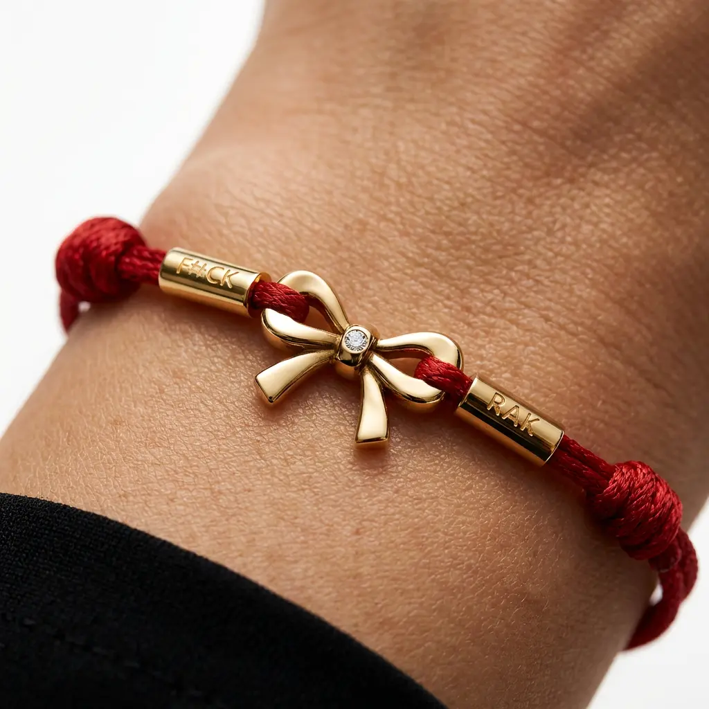 Bransoletka F#CK RAK - detal grawerunku